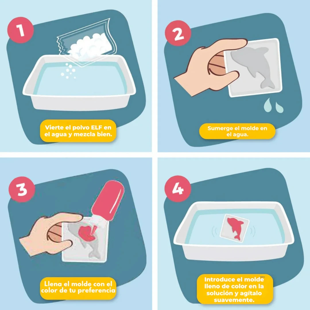 Aqua Fairy 3D ¡Convierte Agua en Criaturas Mágicas! (27 piezas)