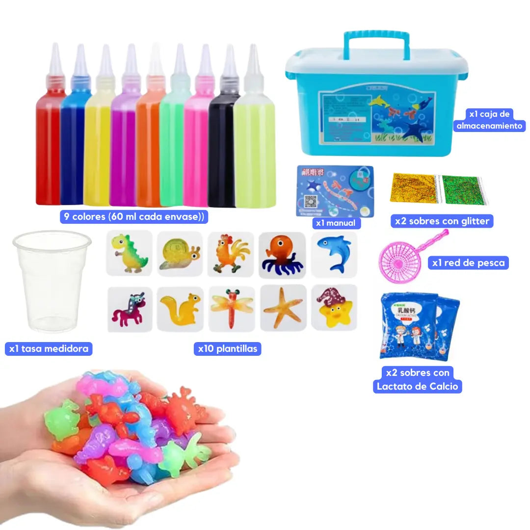 Aqua Fairy 3D ¡Convierte Agua en Criaturas Mágicas! (27 piezas)